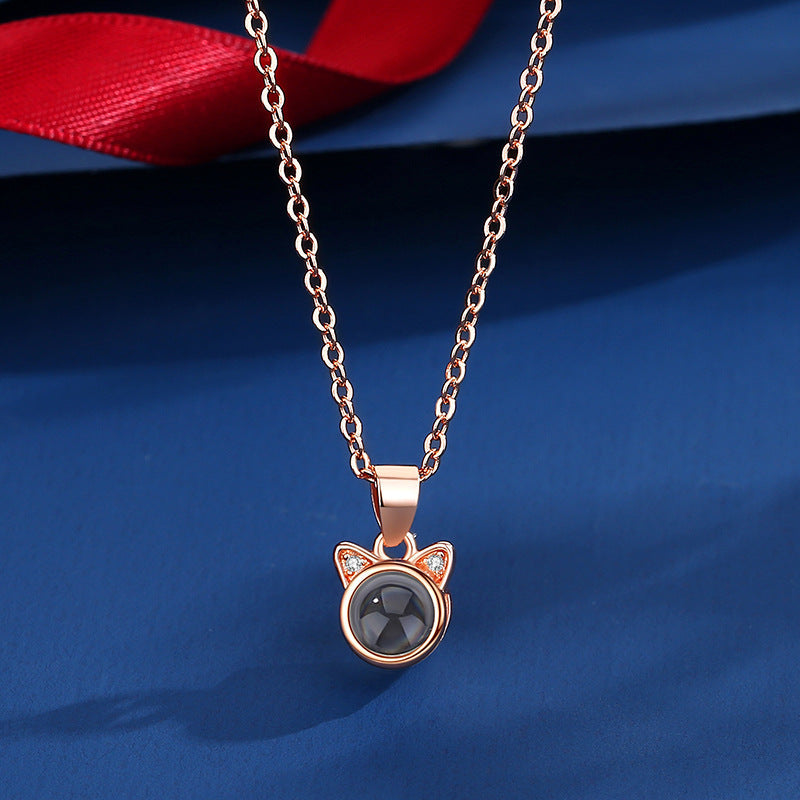 LAIS Kitten Pendant Necklace – Zodiac-Inspired Instagram Style Clavicle Chain