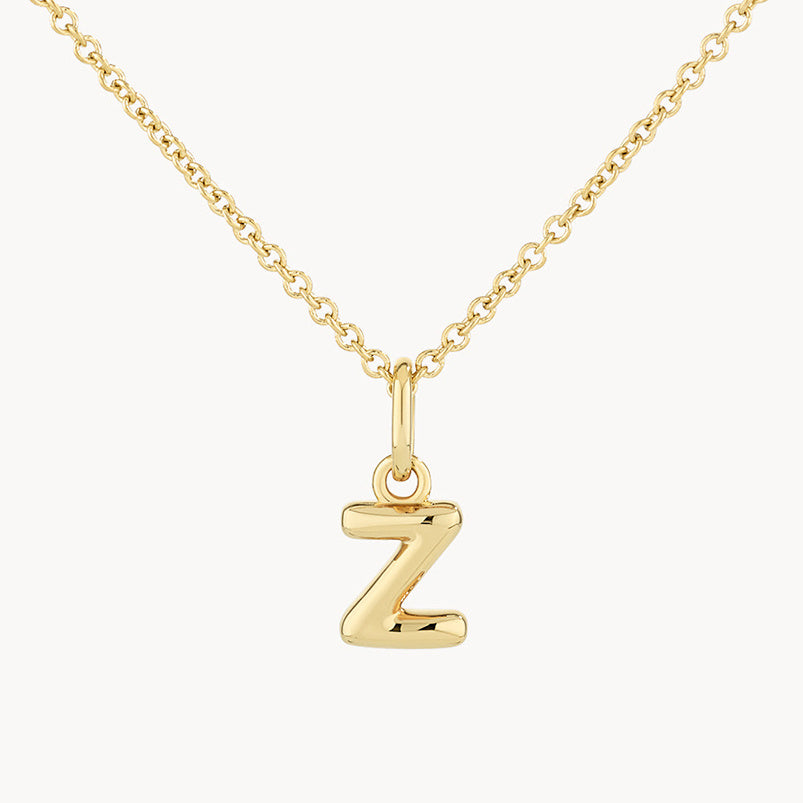 LAIS Golden Copper Letter Pendant Necklace, with Electroplating Treatment, Full Range of Letters from A to Z, Matched with O-ring Chain, Box Chain, etc.