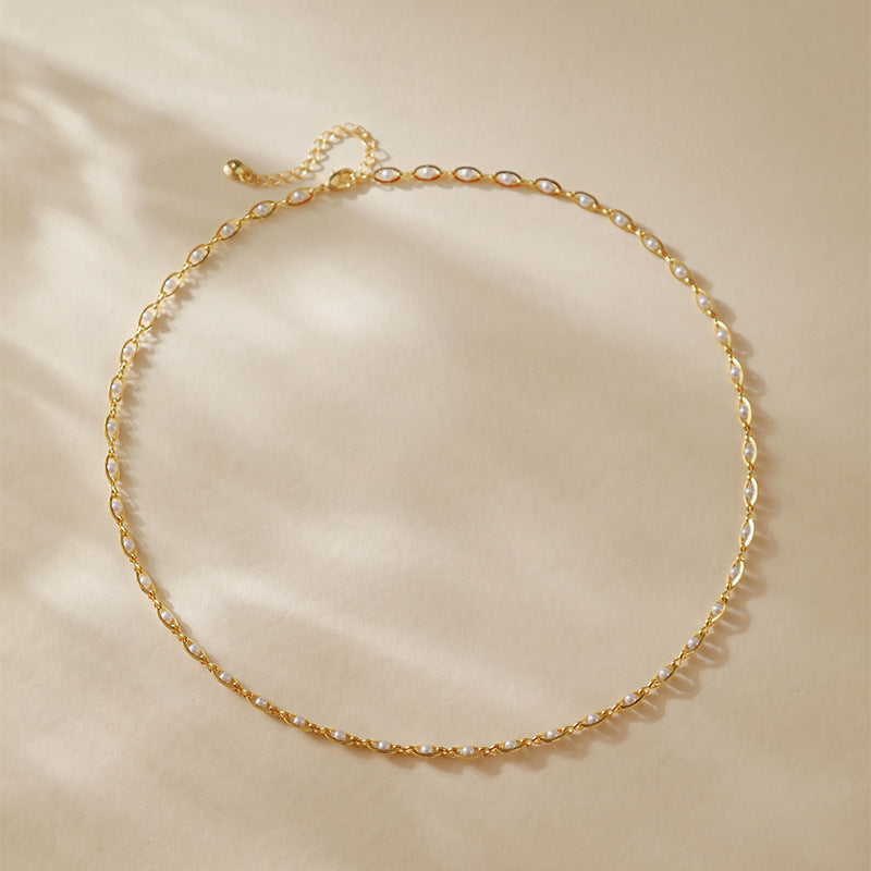 LAIS Color-Preserving Pearl Necklace – Sophisticated Retro Glamour