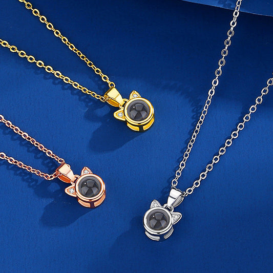 LAIS Kitten Pendant Necklace – Zodiac-Inspired Instagram Style Clavicle Chain