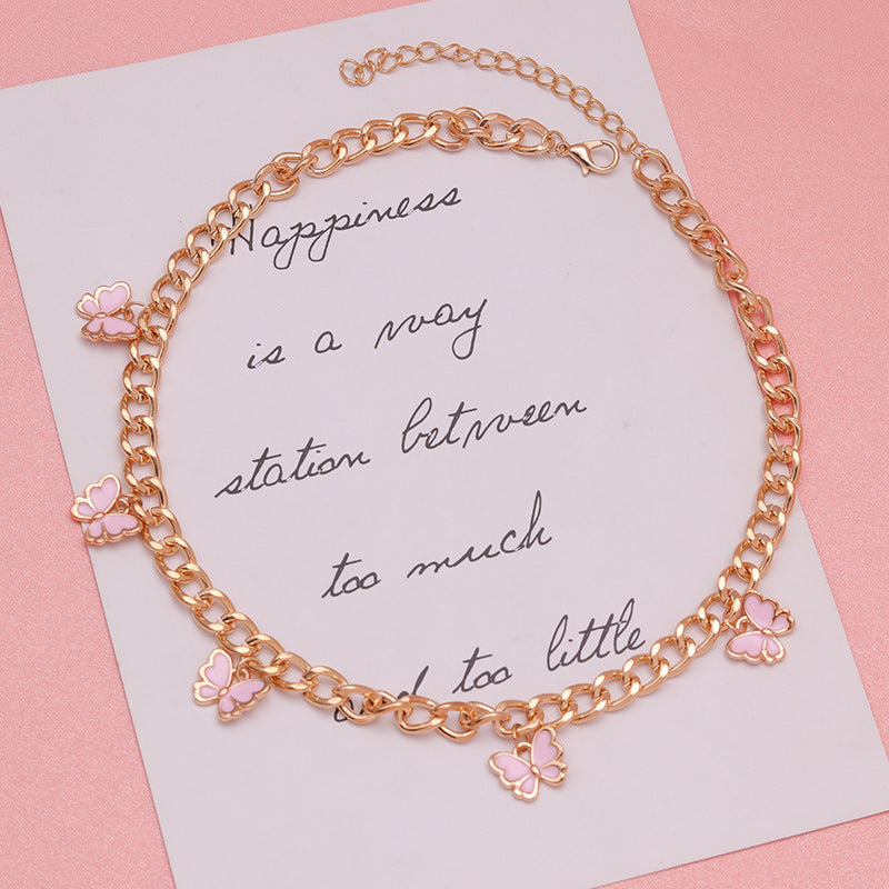 LAIS Colorful Butterfly Necklace – Fashion Cartoon-Inspired Jewelry