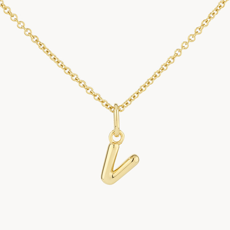 LAIS Golden Copper Letter Pendant Necklace, with Electroplating Treatment, Full Range of Letters from A to Z, Matched with O-ring Chain, Box Chain, etc.