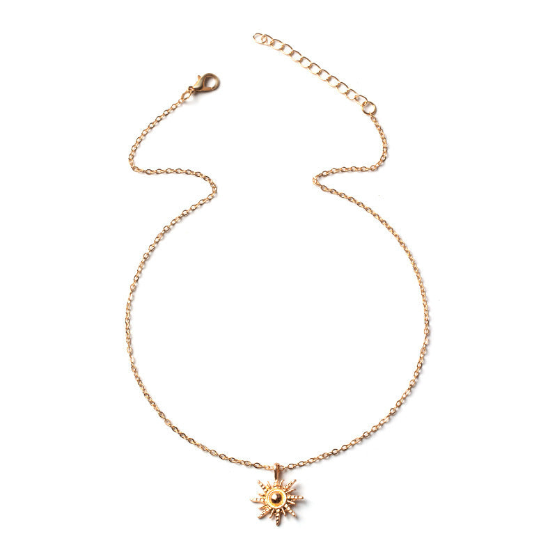 LAIS Sunlight-Inspired Pendant Necklace – Bold Geometric Clavicle Chain