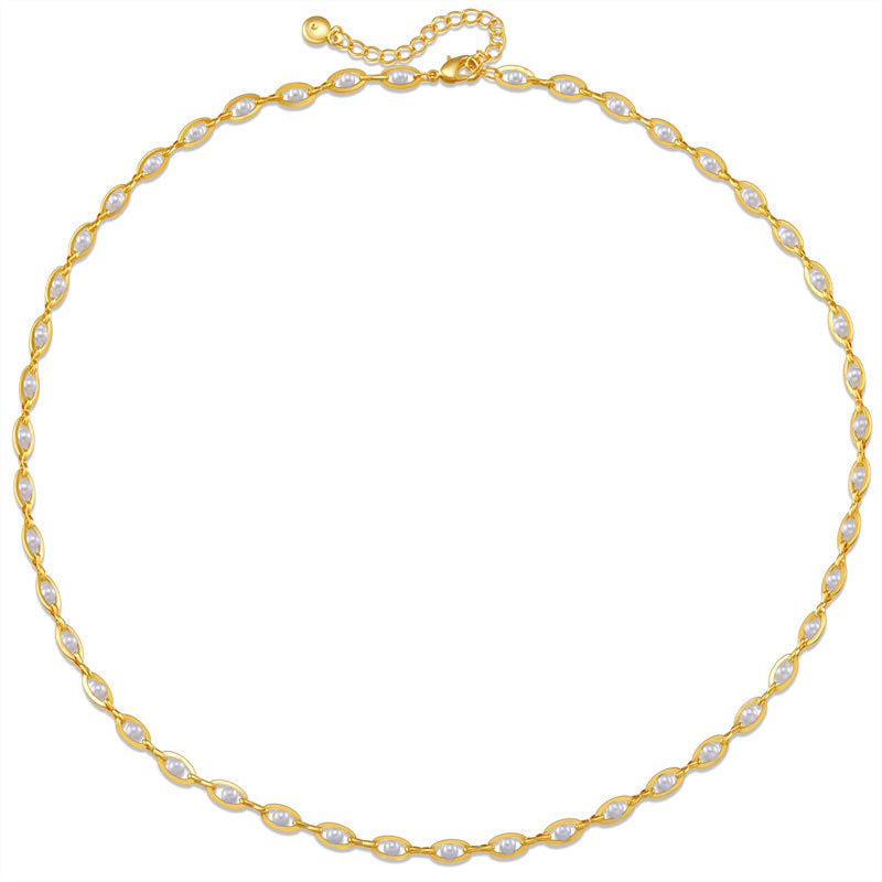 LAIS Color-Preserving Pearl Necklace – Sophisticated Retro Glamour