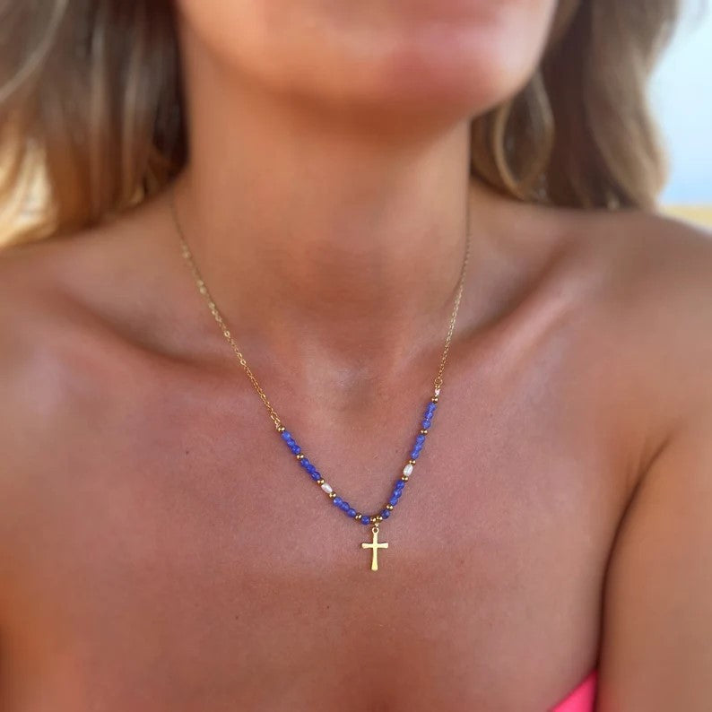 LAIS Casual Style Cross Necklace – Bold Hip Hop Jewelry for Women