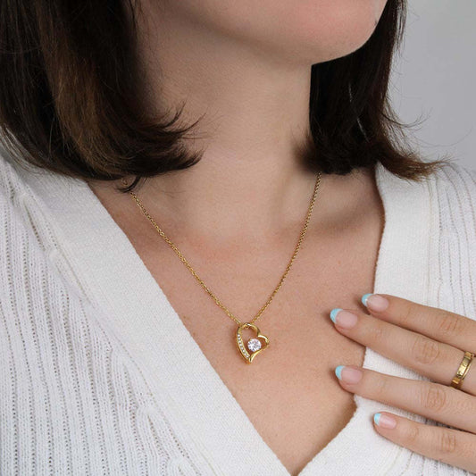 LAIS Women's Exclusive Simple Style Hollow Jeweled Love Necklace, with Diamond Process, 45cm Regular Chain, a Niche Design Gift for Mother's Day