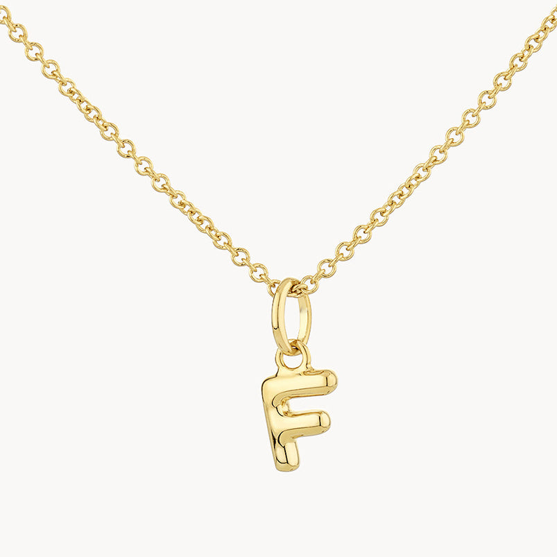 LAIS Golden Copper Letter Pendant Necklace, with Electroplating Treatment, Full Range of Letters from A to Z, Matched with O-ring Chain, Box Chain, etc.