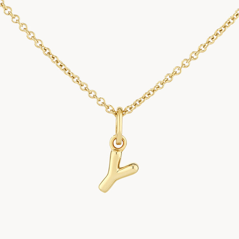 LAIS Golden Copper Letter Pendant Necklace, with Electroplating Treatment, Full Range of Letters from A to Z, Matched with O-ring Chain, Box Chain, etc.