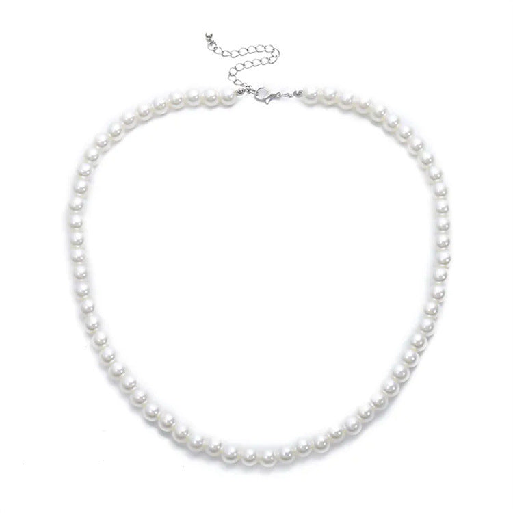 LAIS Classic White Round Necklace – Elegant Everyday Jewelry for Her