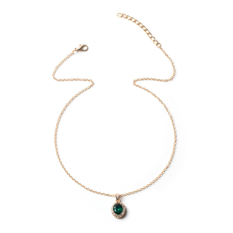 LAIS Instagram Round Clavicle Necklace – Geometric O-Chain Alloy Jewelry