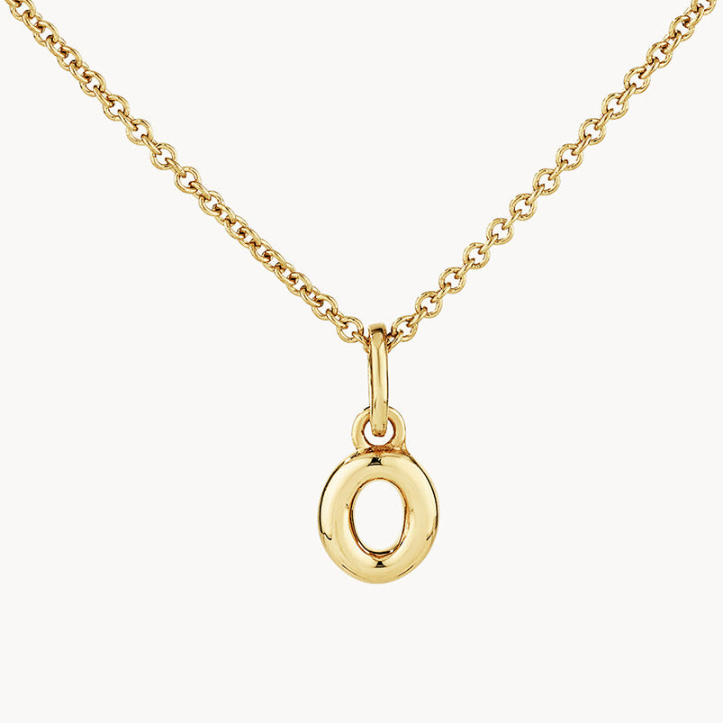 LAIS Golden Copper Letter Pendant Necklace, with Electroplating Treatment, Full Range of Letters from A to Z, Matched with O-ring Chain, Box Chain, etc.