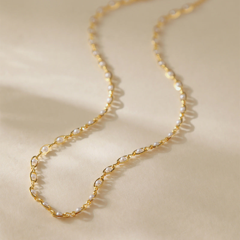 LAIS Color-Preserving Pearl Necklace – Sophisticated Retro Glamour