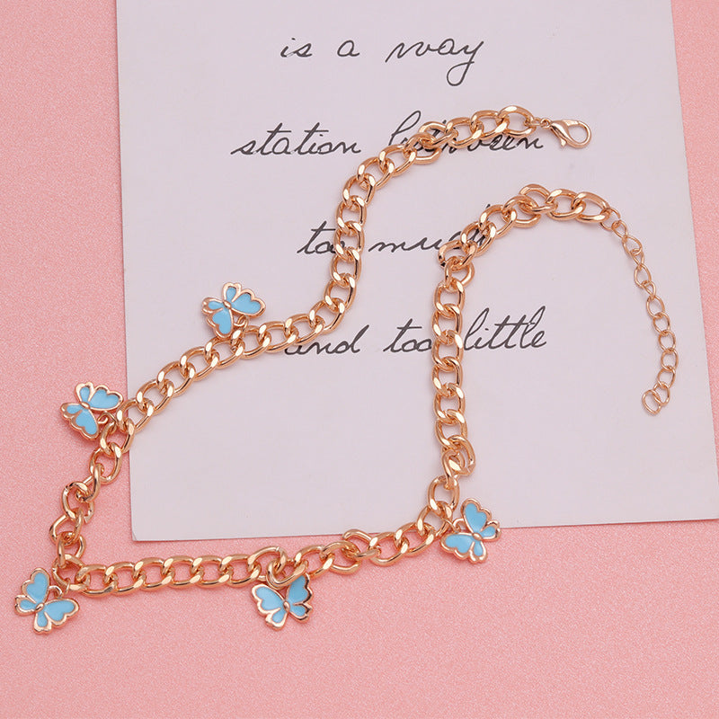 LAIS Colorful Butterfly Necklace – Fashion Cartoon-Inspired Jewelry