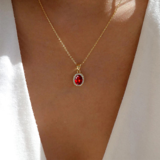 LAIS Instagram Round Clavicle Necklace – Geometric O-Chain Alloy Jewelry