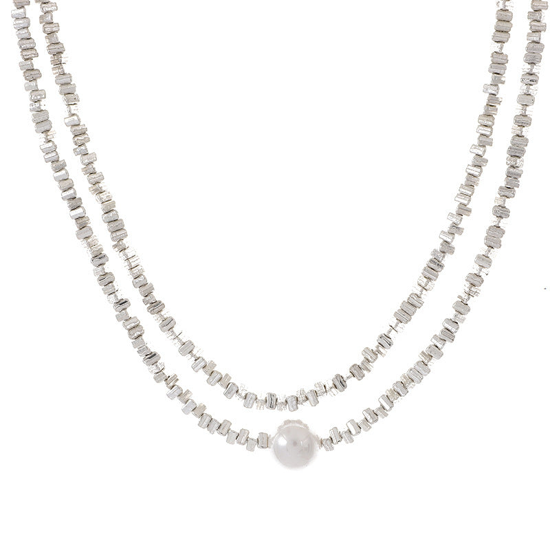 LAIS Influencer-Approved Double-Layer Heart Necklace – Light Luxury Clavicle Chain