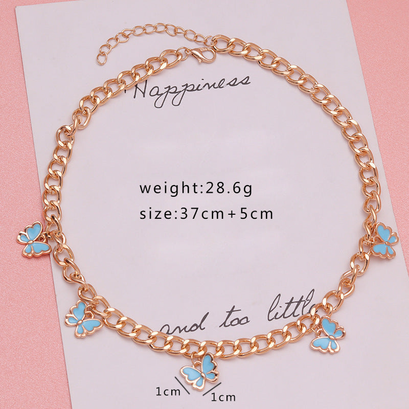 LAIS Colorful Butterfly Necklace – Fashion Cartoon-Inspired Jewelry