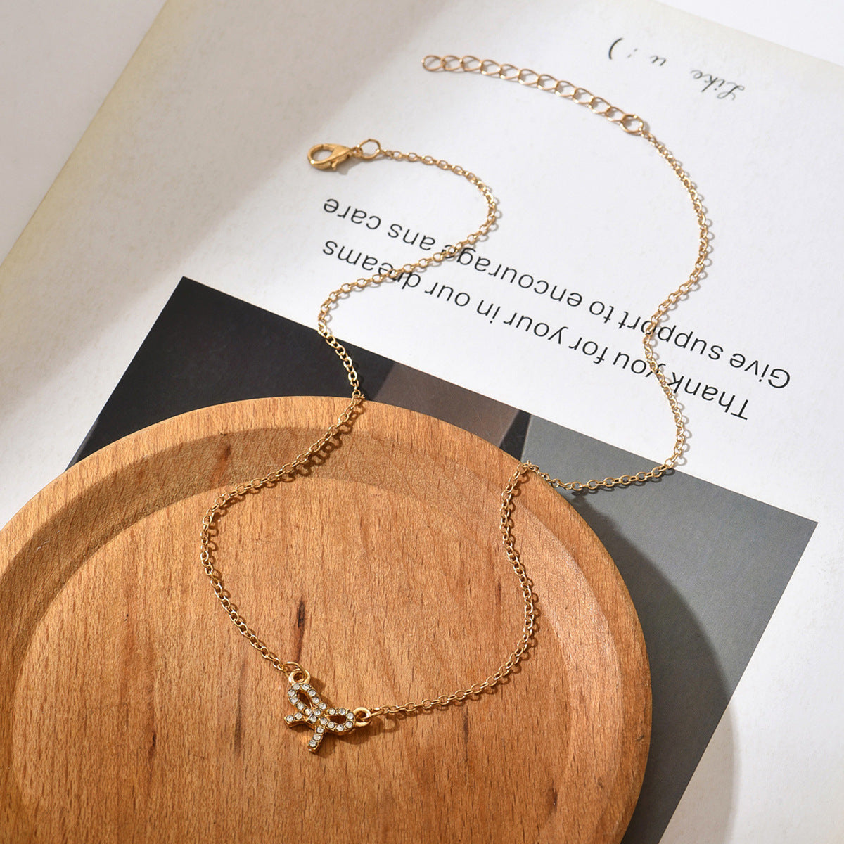 LAIS Elegant Bow Necklace & Bracelet – Stylish Alloy Jewelry Set