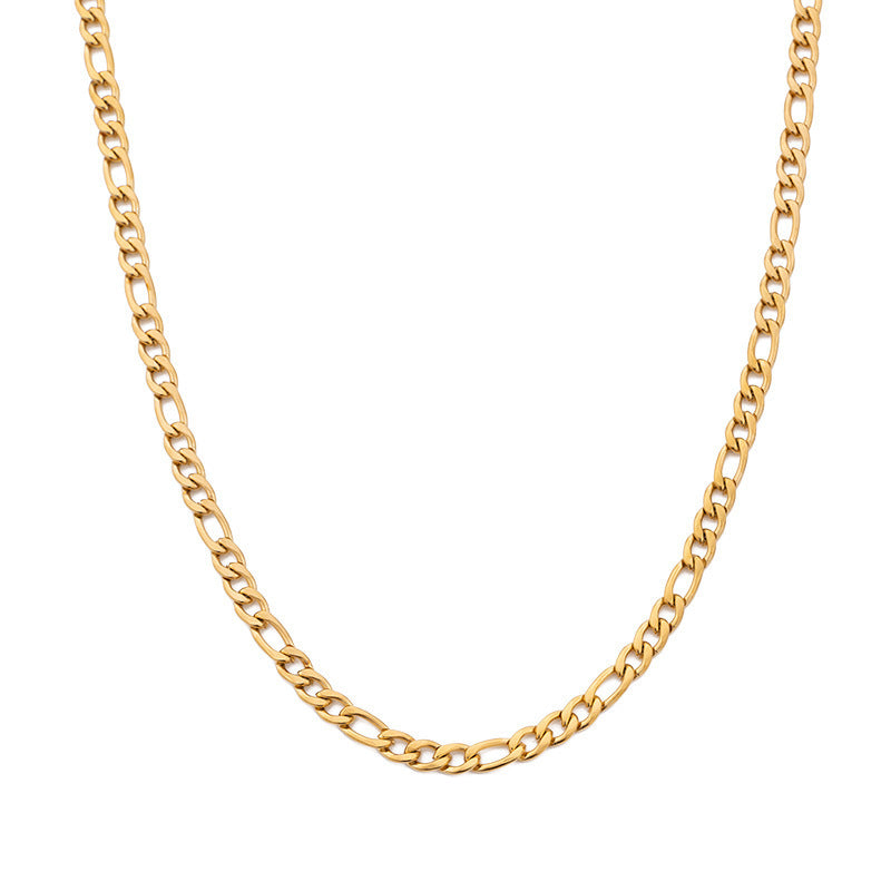 LAIS Personalized Hip Hop Necklace – Non-Fading Gold & Silver Stainless Steel