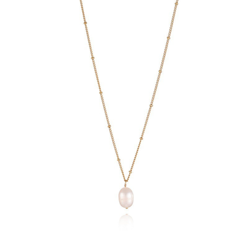 LAIS Natural Freshwater Pearl Pendant Necklace – Elegant OL Style