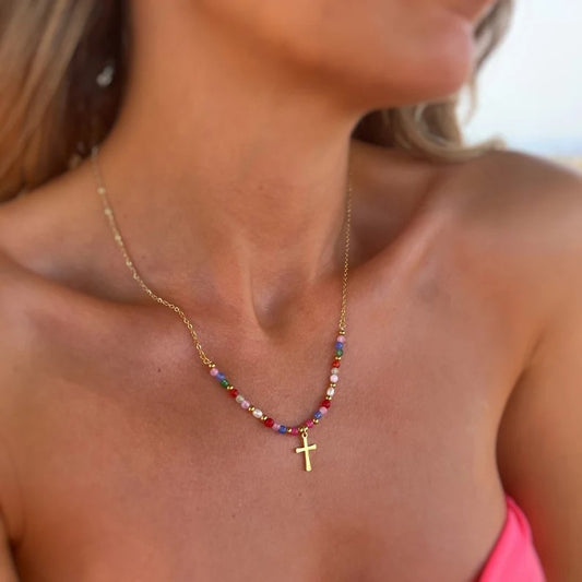 LAIS Casual Style Cross Necklace – Bold Hip Hop Jewelry for Women