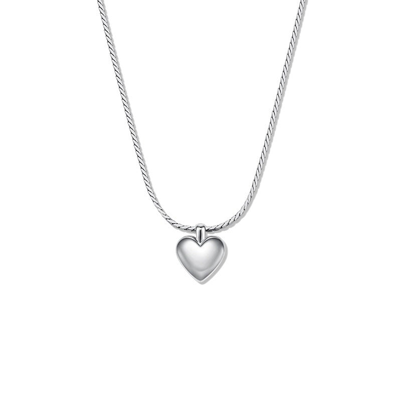 LAIS Love Pendant Necklace, 18K Gold Plated Light Luxury Minority Style, Exclusive for Women with Heart - shaped Charm