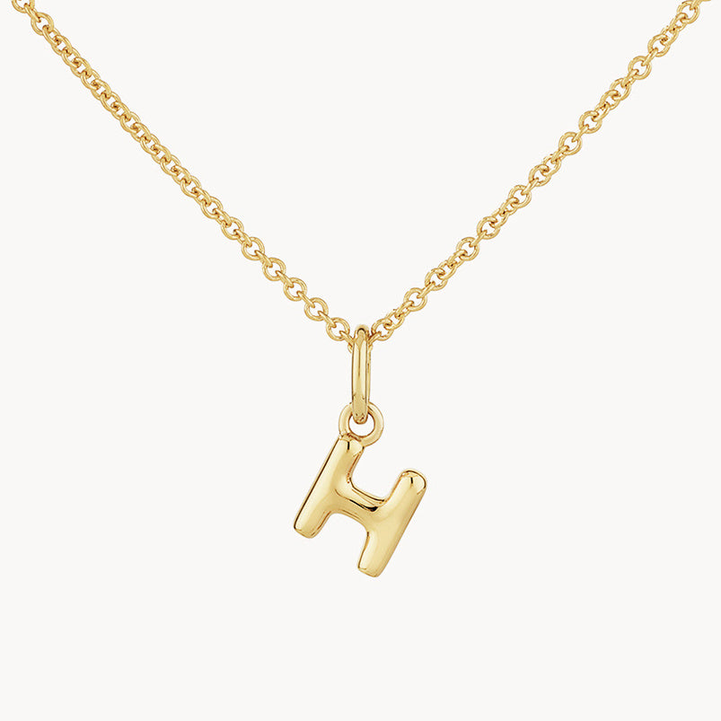 LAIS Golden Copper Letter Pendant Necklace, with Electroplating Treatment, Full Range of Letters from A to Z, Matched with O-ring Chain, Box Chain, etc.