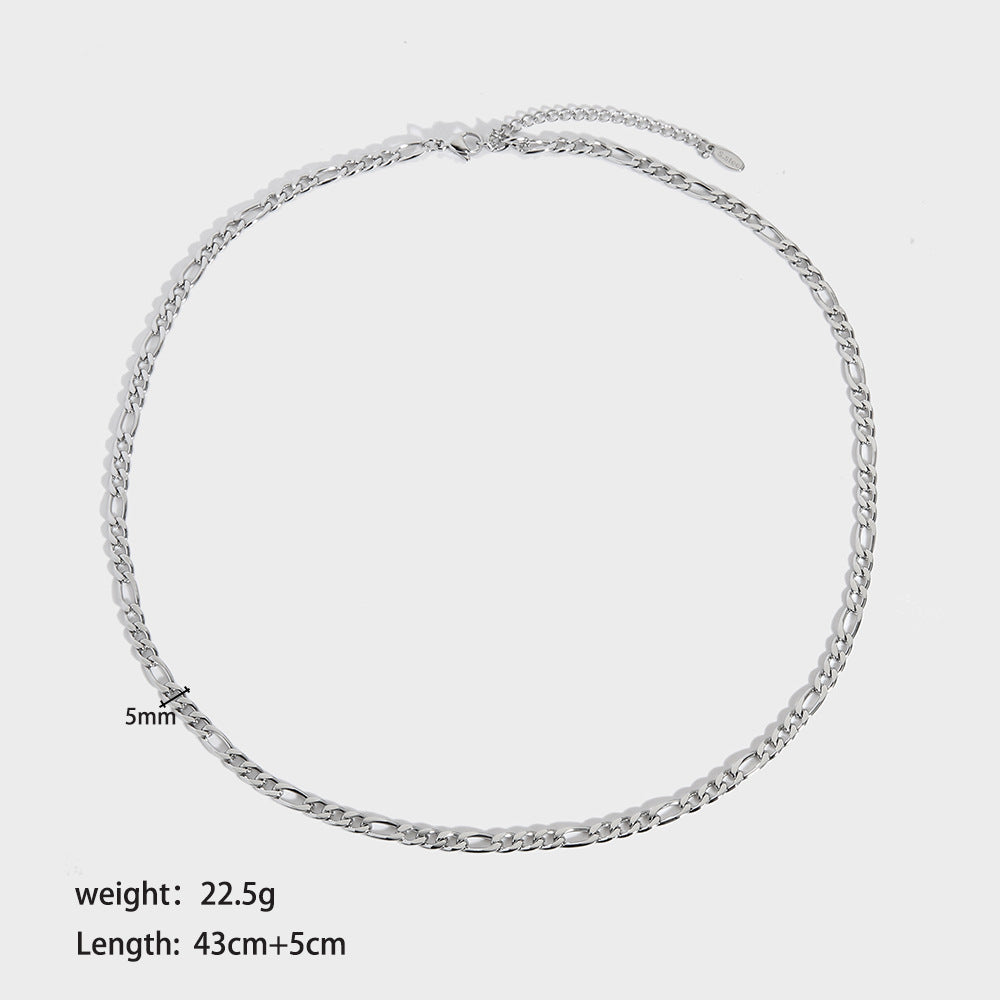 LAIS Personalized Hip Hop Necklace – Non-Fading Gold & Silver Stainless Steel