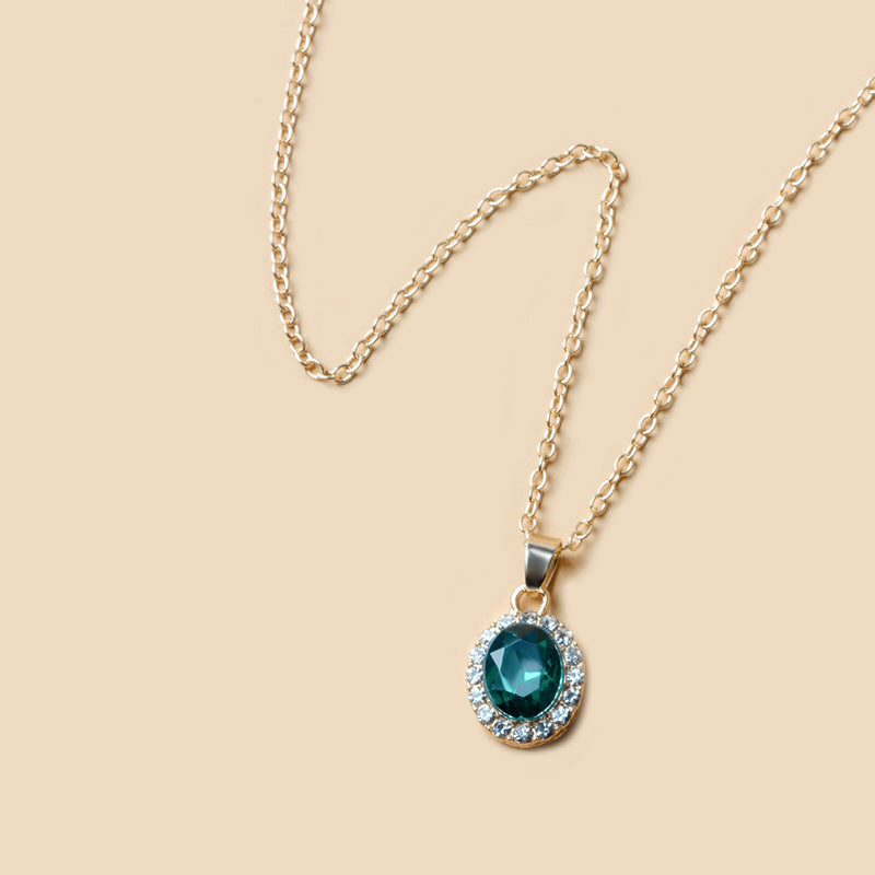 LAIS Instagram Round Clavicle Necklace – Geometric O-Chain Alloy Jewelry