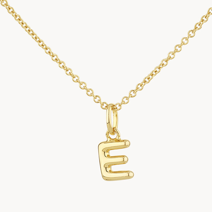 LAIS Golden Copper Letter Pendant Necklace, with Electroplating Treatment, Full Range of Letters from A to Z, Matched with O-ring Chain, Box Chain, etc.