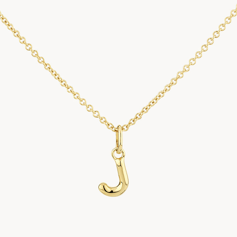 LAIS Golden Copper Letter Pendant Necklace, with Electroplating Treatment, Full Range of Letters from A to Z, Matched with O-ring Chain, Box Chain, etc.
