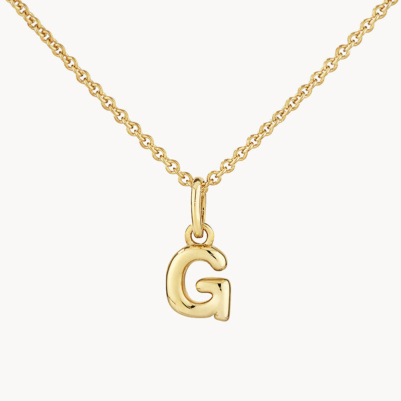 LAIS Golden Copper Letter Pendant Necklace, with Electroplating Treatment, Full Range of Letters from A to Z, Matched with O-ring Chain, Box Chain, etc.