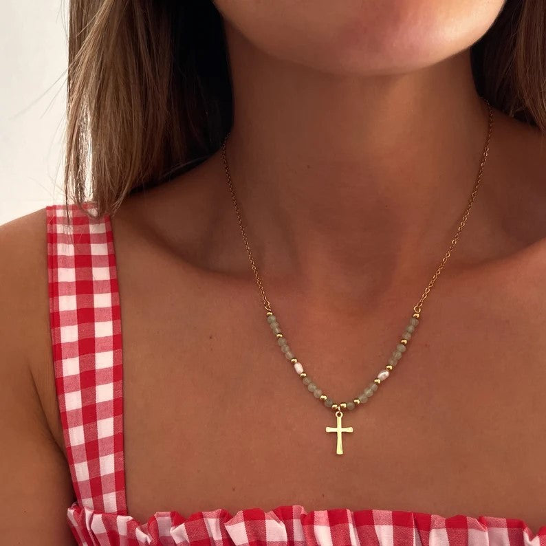 LAIS Casual Style Cross Necklace – Bold Hip Hop Jewelry for Women